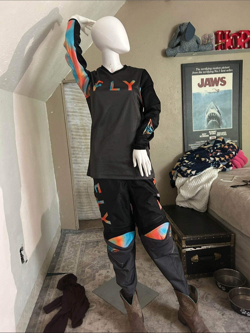 Fly racing motocross set with men’s jersey and pants